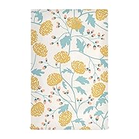 Tea Towell Vintage Chrysanthemum Yellow Flowers Microfiber Towel for Kitchen Terry Cloth Hand Towels Farmhouse Kitchen Hand Towels Thanksgiving Classic Camping 28x18in 6PCS