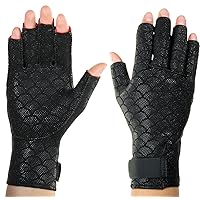 Premium Arthritic Gloves Pair, Black, Thermoskin Premium Arthritic Gloves Pair, Black, Relieves Arthritic Pain in Fingers and Hand, Size XX-Large