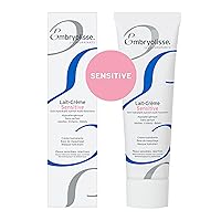 Embryolisse Lait-Crème Sensitive (98% Ingredients of Natural Origin) Face Cream & Makeup Primer - Daily Face Moisturizers for Sensitive Skin 3.4 Fl. Oz.