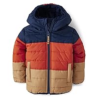 The Children's Place Toddler Boys Medium Weight Puffer Jacket, Wind, Water-Resistant