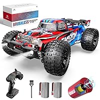 DEERC 1:10 Large Brushless RC Car for Adults, 3S 4X4 RTR High Speed Monster Truck, 60+ KMH, All Terrain 2.4Ghz Hobby Electric RC Truck, Off-Road Remote Control Vehicle, 40+min, RC Crawler for Boys