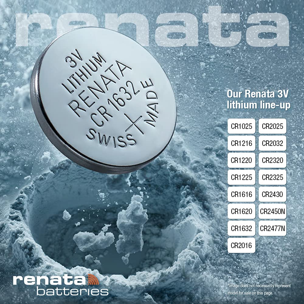 Renata Batteries CR2032 Watch Batteries 10Pcs