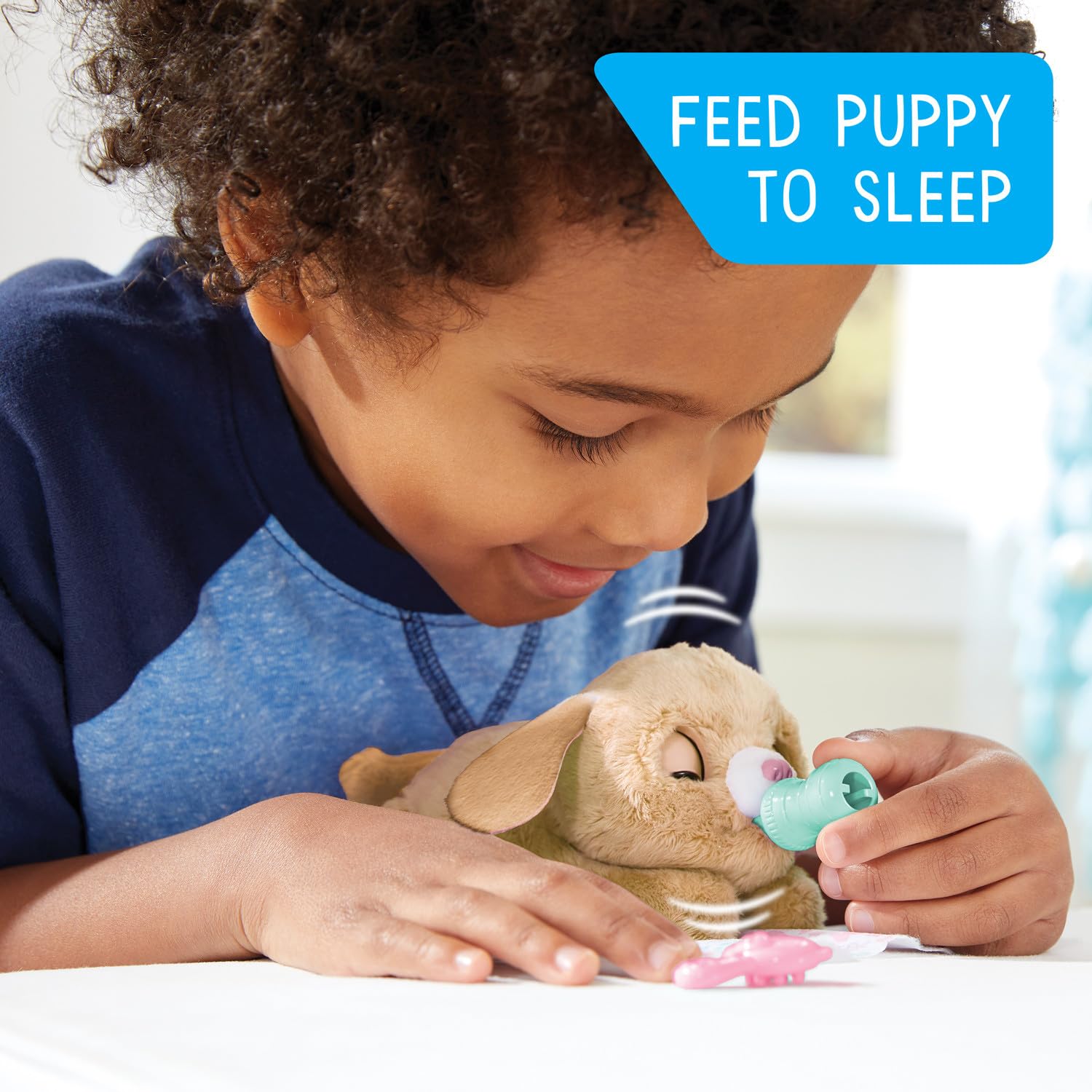 Just Play furReal Newborns Puppy Interactive Pet, Small Plush Puppy with Sounds and Motion, Kids Toys for Ages 4 Up