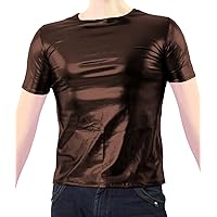 VSVO Adult Metallic Wet Look T-Shirts
