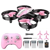 Holy Stone HS210 Mini Drone for Kids 8-12 and Beginners, RC Nano Quadcopter Indoor Drone with Circle Fly, Auto Hovering, 3D Flip, and Headless Mode, Great Gift Toy for Boys and Girls, Pink