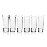 Libbey Troyano Multi-Color Shooter Glasses, Set of 6