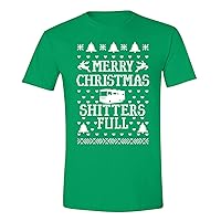 Men's Shitters Full Griswold Ugly Christmas Crewneck Short Sleeve T-Shirt