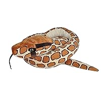 Wild Republic Snake Jumbo Giant Stuffed Animal/Plush Toy, Burmese Python, 113