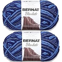 Bernat Blanket North Sea Yarn - 2 Pack of 300g/10.5oz - Polyester - 6 Super Bulky - 220 Yards - Knitting/Crochet