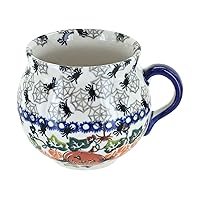 Blue Rose Polish Pottery Trick or Treat Bubble Mug