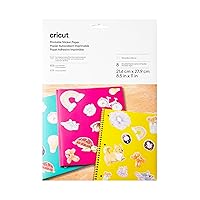 Cricut Printable Sticker Paper - US Letter Size, (8.5in x 11in), Sticker Paper for Printer, Compatible with Cricut Maker, Explore, & Joy Xtra, Craft Stickers for Notebooks, Gift Tags, & More (8 Ct)
