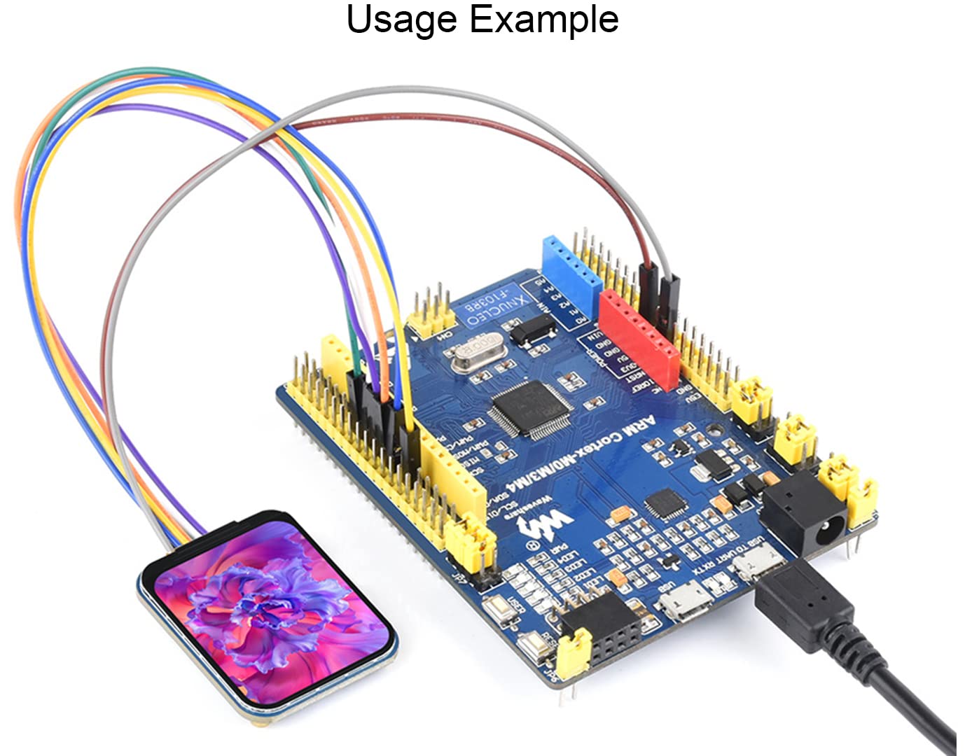 waveshare 1.69inch LCD Display Module, 240×280 Resolution IPS Screen Display 262K Display Color ST7789V2 Driver chip SPI Interface, for Raspberry Pi, Arduino, STM32, etc.