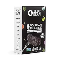 The Only Bean - Organic Black Bean Fettuccine Pasta - High Protein, Keto Friendly, Gluten-Free, Vegan, Non-GMO, Kosher, Low Carb, Plant-Based Bean Noodles - 8 oz (1 Pack)