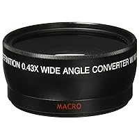Vivitará 4358W 0.43X 58mm Wide Angle Lens,Black