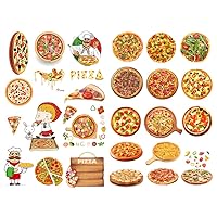 Seasonstorm Pizza Delicious Food Aesthetic Diary Travel Journal Paper Stickers Scrapbooking Stationery School Office Art Supplies