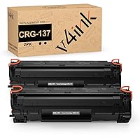 V4INK New Compatible CRG 137 Toner Cartridge Replacement for Canon 137 for Canon imageCLASS D570 MF216N MF244DW MF247DW MF249DW MF232W MF236N MF237w MF229DW MF227DW MF212W MF217W LBP151DW Black 2 Pack