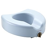 Medline MDS80314MB Locking Elevated Toilet Seats with Bacillus (Pack of 3)