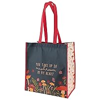 Karma Reusable Gift Bags - Tote Bag and Gift Bag with Handles - Perfect for Birthday Gifts and Party Bags RPET 1 Mushroom Large