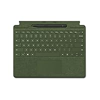 Surface Pro Signature Keyboard with Slim Pen 2 Bundle, Forest Colour Keyboard