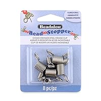 Beadalon Bead Stopper, Combo Pack, 4 Small, 4 Large, 8 pc