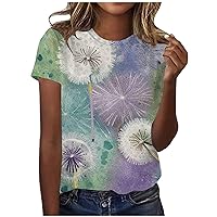 Womens T-Shirts V Neck Basic Tee Dressy Lace Loose Tees Floral Women T-Shirts