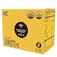 Dr.Fill Propolis & Immune Oral Dissolving Film, 180 Single Strips of Oral Dissolving Film(ODF) with Austalian Propolis, Fast-Absorbing Edible Film Full of Flavonoid and Zinc
