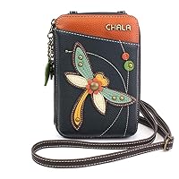 CHALA Wallet Crossbody Cell Phone Purse - Women Faux Leather Multicolor Handbag with Adjustable Strap