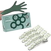 Green Gloves Disposable Latex Free – Checkered Hair Clip Set