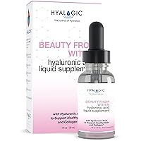 Liquid Hyaluronic Acid Supplement 1oz - Internal HA - Skin Hydration - Odorless, Tasteless & Preservative Free - 30 ml / 1 Fl Oz