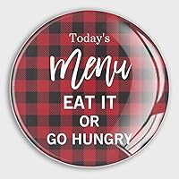 Today's Menu,Eat It Or Go Hungry Fridge Magnets Magnets for Whiteboard Happy Mother's Day Glass Fridge Magnets Decor for Office Cabinet Refrigerator Whiteboard Photo