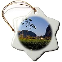 3dRose Vinales Valley and Tobacco Crop. Sierra Rosario Mountains. Cuba - Ornaments (orn-207423-1)