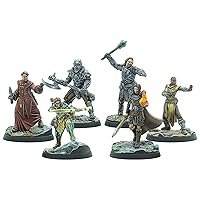 Modiphius Entertainment: The Elder Scrolls: Call to Arms: Dragonborn Heroes - 6 Figures, 32mm Unpainted Resin Miniatures, Officially Licensed
