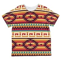 Red Native American Pattern All Over Toddler T Shirt Multi 2T