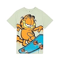 Kids T-Shirt | Boys Girls Character Skateboard Short Sleeve Pastel Green Top
