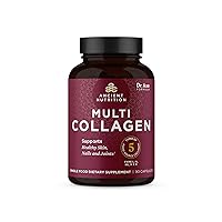 Collagen Peptides Pills by Ancient Nutrition, Hydrolyzed Multi Collagen Supplement, Types I, II, II, V & X, Supports Healthy Skin and Nails, Gut Health and Joints, 90 Capsules