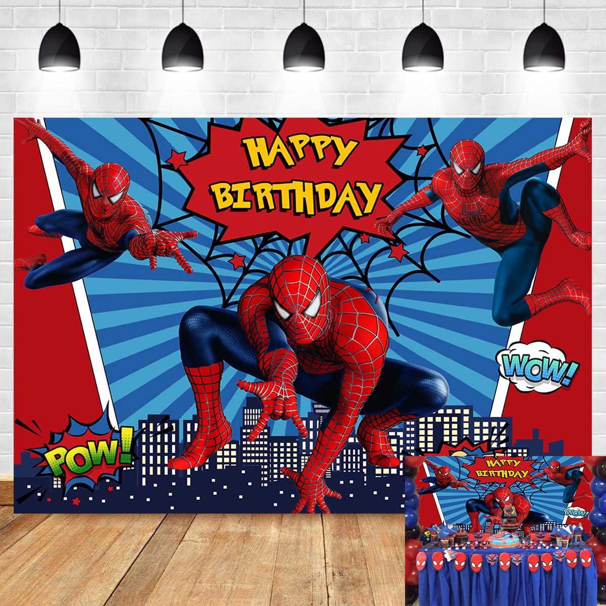 Mua Red Spiderman Photography Backdrop Baby Boys Happy Birthday Party  Decorations Vinyl Children Photo Booth Studio Props Background Superhero  Cityscape 5x3ft Banner Dessert Table Baby Shower Supplies trên Amazon Mỹ  chính hãng