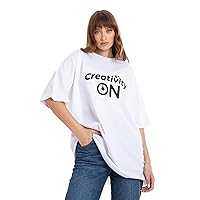 100% Organic Cotton Oversized Unisex T-Shirt | Creativity On