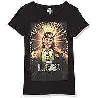 Marvel Girl's Loki Smile Poster T-Shirt