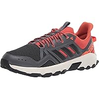 adidas Rockadia Trail Shoe - Men's Trail Running 6.5 Grey/Core Black/Raw Amber