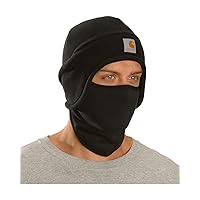 Men's Fleece 2-In-1 Headwear,Black,One Size