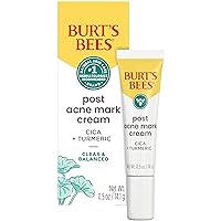 Burt’s Bees Post Acne Mark Cream for All Skin Types, Gentle Dark Spot Correcting Cream for Face, Formulated with Turmeric, 0.5 Oz.