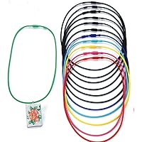 Pepperell Braiding Silkies Necklace Assortment. Asst Fun Colors for Easy Jewelry Creation. Kids & Adults. Snap-Together Clasp. Necklace 16.5