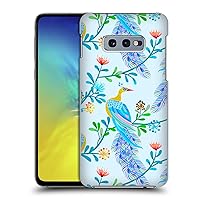 Head Case Designs Officially Licensed Haroulita Blue Peacocks Birds and Flowers Hard Back Case Compatible with Samsung Galaxy S10e
