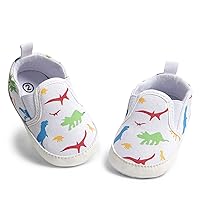 Morbido Infant Baby Boys Girls Canvas Sneaker Toddler Slip On Anti Skid Newborn First Walkers Candy Shoes for 0-18 Months
