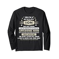 Funny Son Shirt Fun Quote Sayings Graphic Tee Cool Long Sleeve T-Shirt