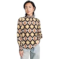 Shoshanna Women's Palma High Neck Printed Top