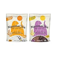 Organic Chia Pudding Mix, Vanilla Bean and Dark Chocolate (Pack of 2)