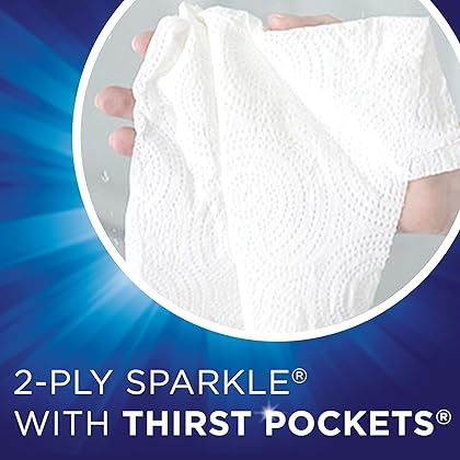 Sparkle Paper Towels, 24 = 47 Regular Rolls, Modern White, Pick-a-Size Plus