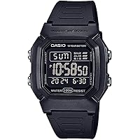 Casio Collection Unisex Digital Watch, Black, Black