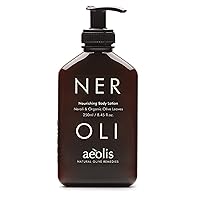 Aeolis Body Lotion - Hydrates and Nourishes the Hands, Face and Body - Absorbs Quickly - Uses Neroli Oil + Olive Oil - Nourishing - 8.45 Fl Oz